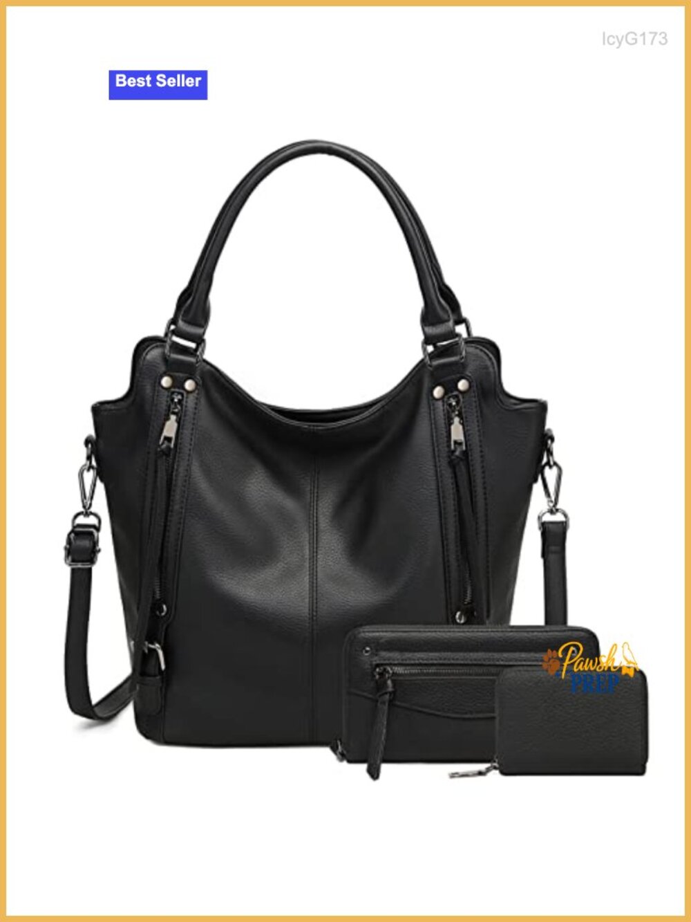 Hobo Bag Women Faux Leather Shoulder Crossbody Purse Handbag Vegan